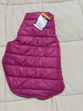 Top Paw Magenta Quilted Puffer Jacket for Dogs